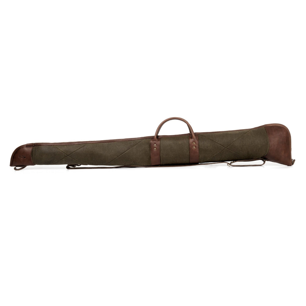 White Wing Waxed Canvas Hunting Shotgun Case Mission Mercantile Leather Goods