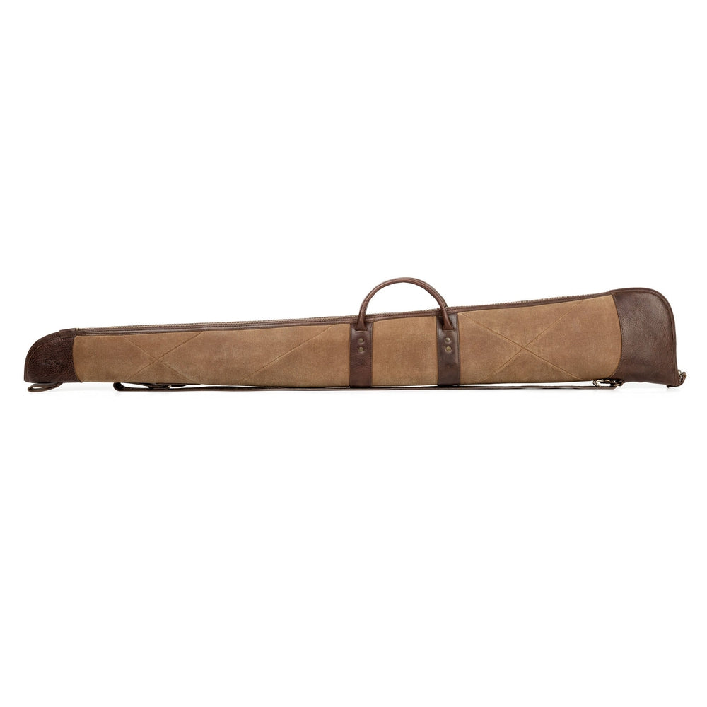 White Wing Waxed Canvas Hunting Shotgun Case Mission Mercantile Leather Goods
