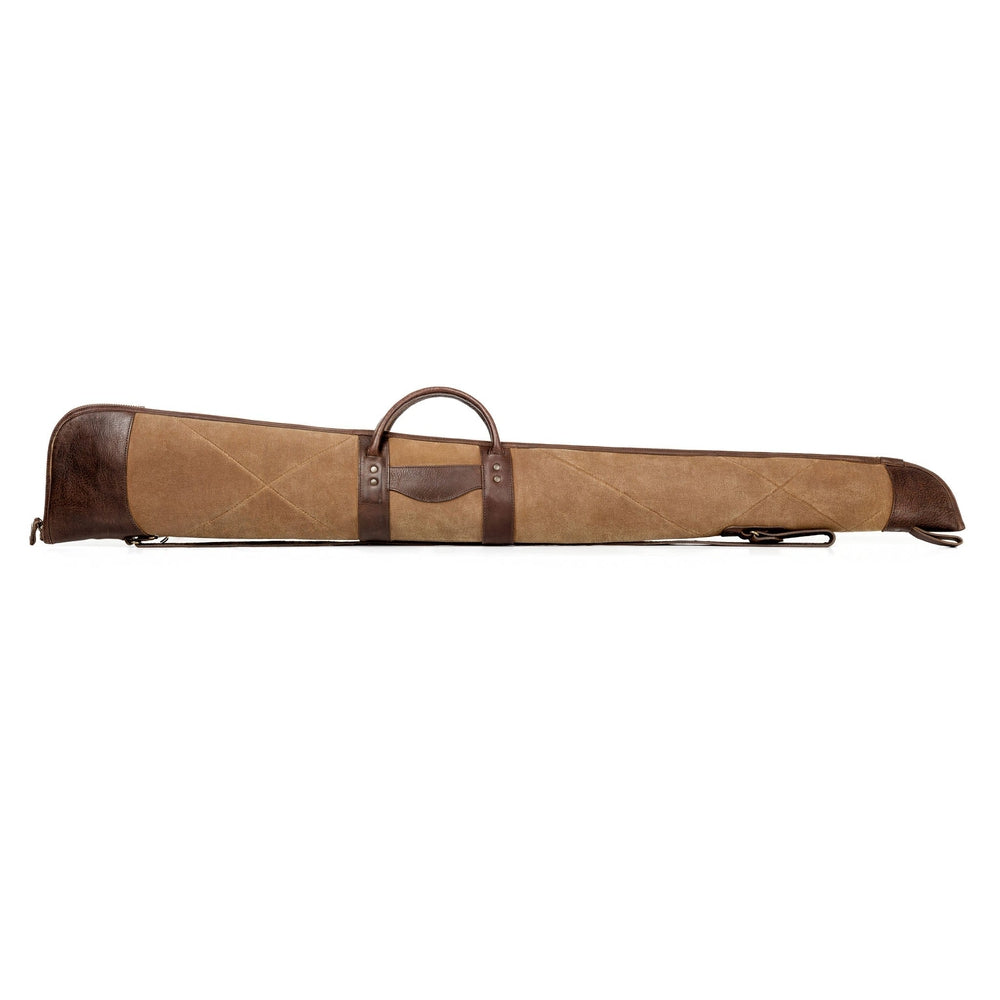 White Wing Waxed Canvas Hunting Shotgun Case Mission Mercantile Leather Goods