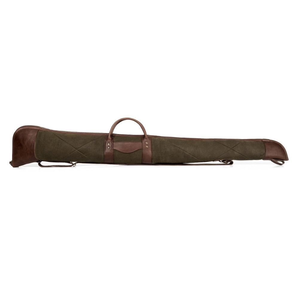 White Wing Waxed Canvas Hunting Shotgun Case Mission Mercantile Leather Goods