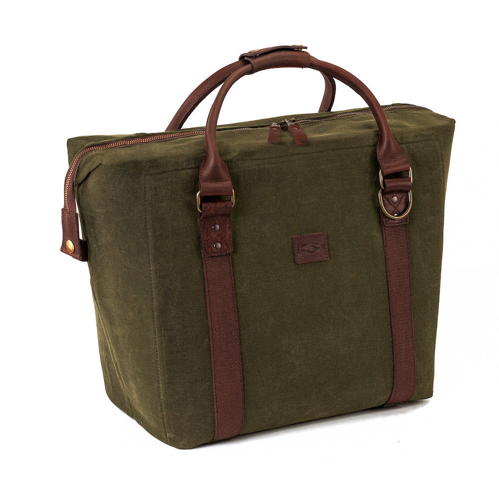 White Wing Waxed Canvas Large Cooler Mission Mercantile Leather Goods