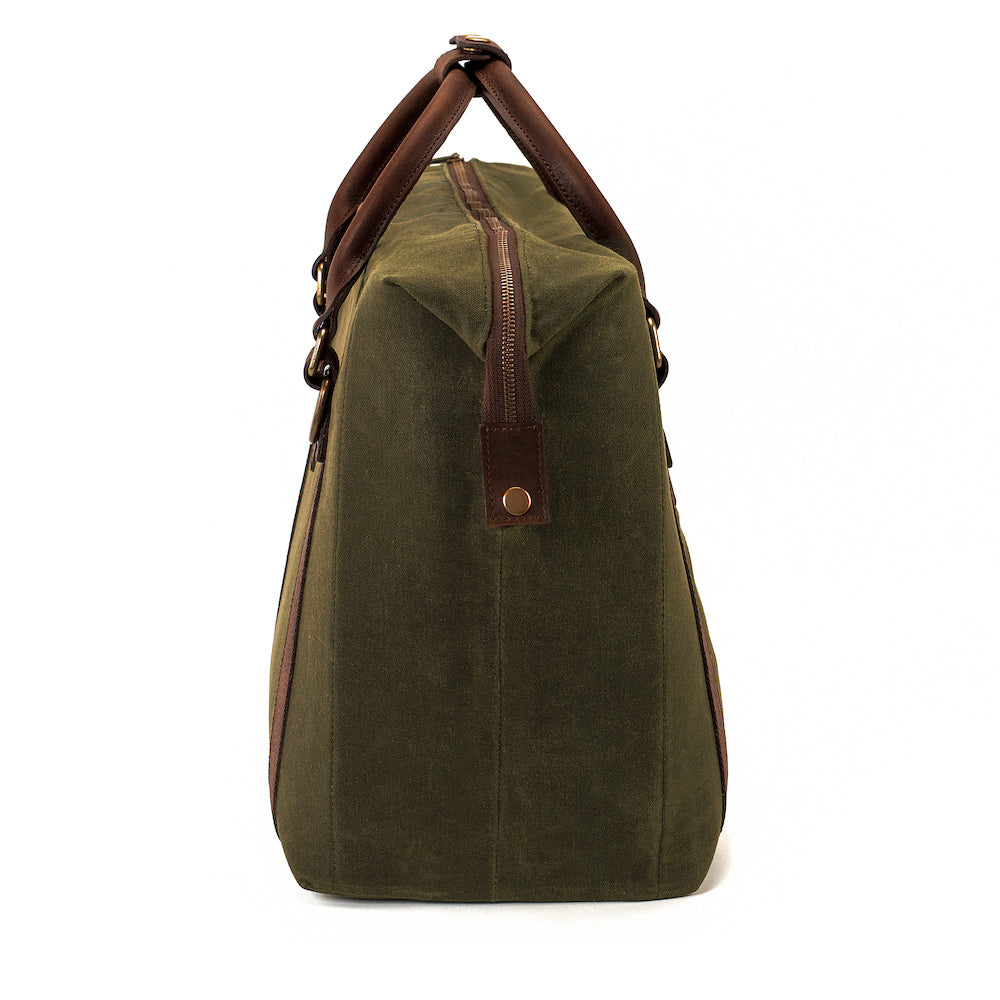 White Wing Waxed Canvas Large Cooler Mission Mercantile Leather Goods