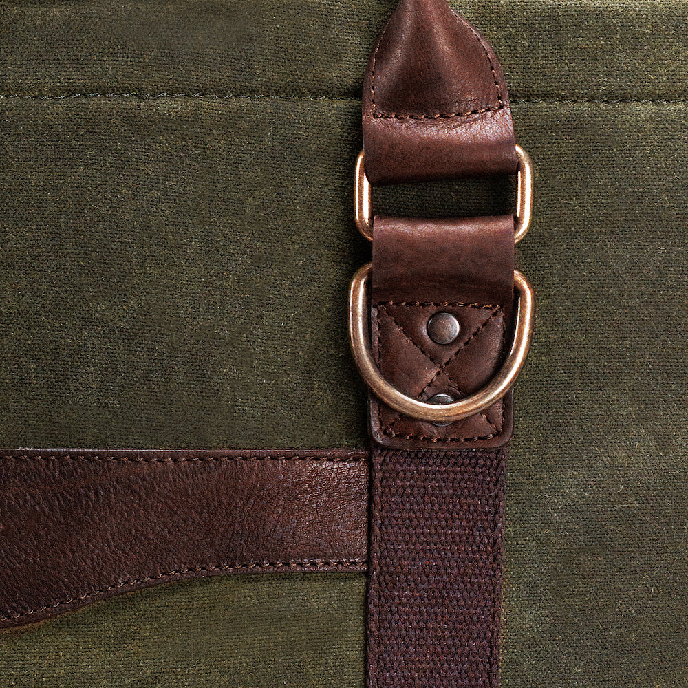 White Wing Waxed Canvas Large Cooler Mission Mercantile Leather Goods