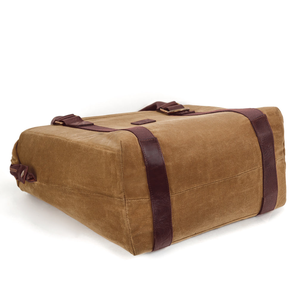 White Wing Waxed Canvas Large Cooler Mission Mercantile Leather Goods