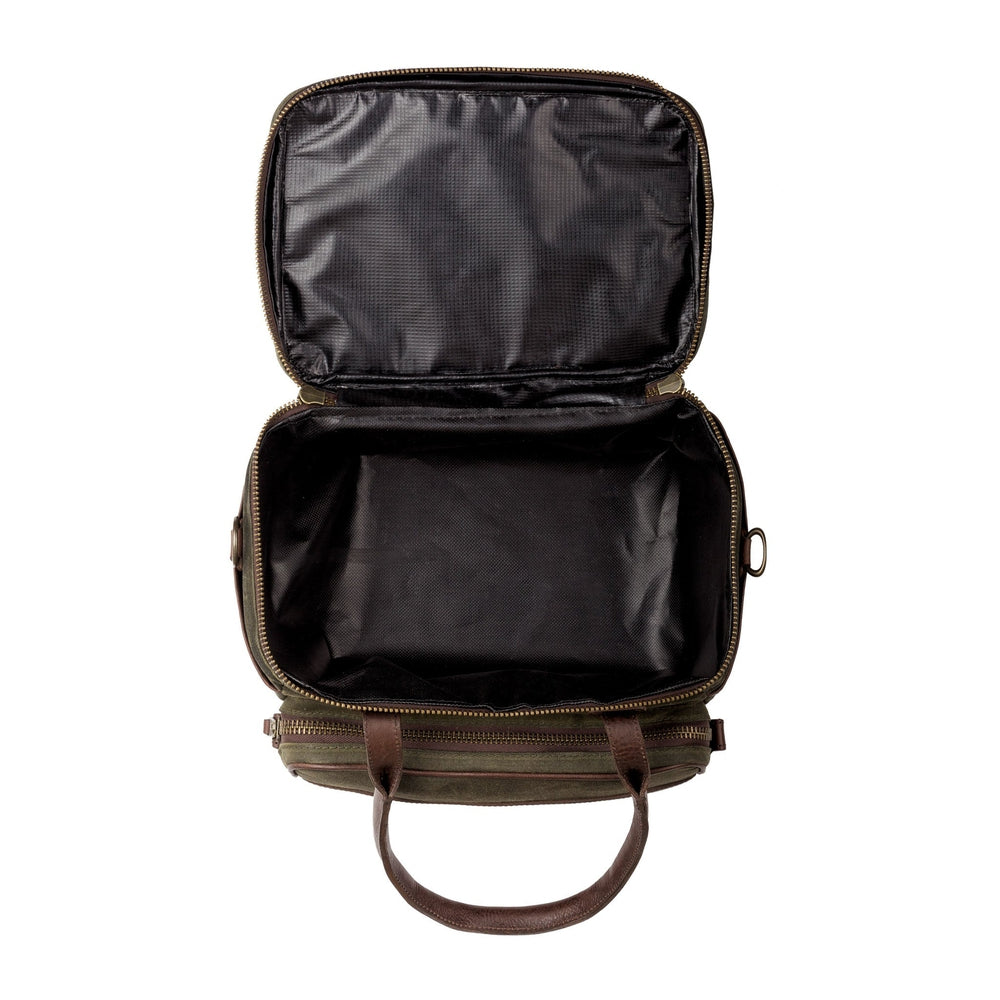 White Wing Waxed Canvas Scout Cooler Mission Mercantile Leather Goods