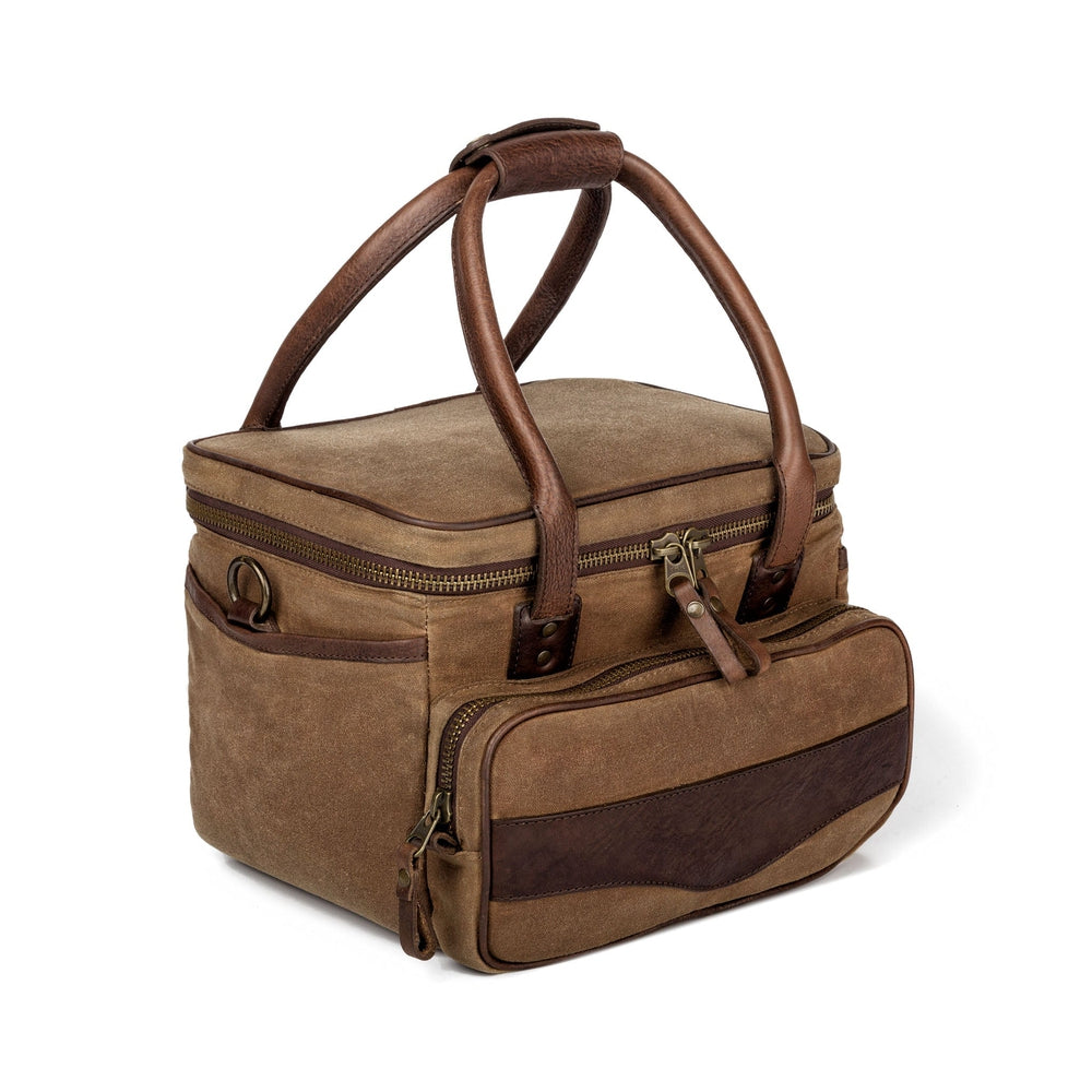White Wing Waxed Canvas Scout Cooler Mission Mercantile Leather Goods