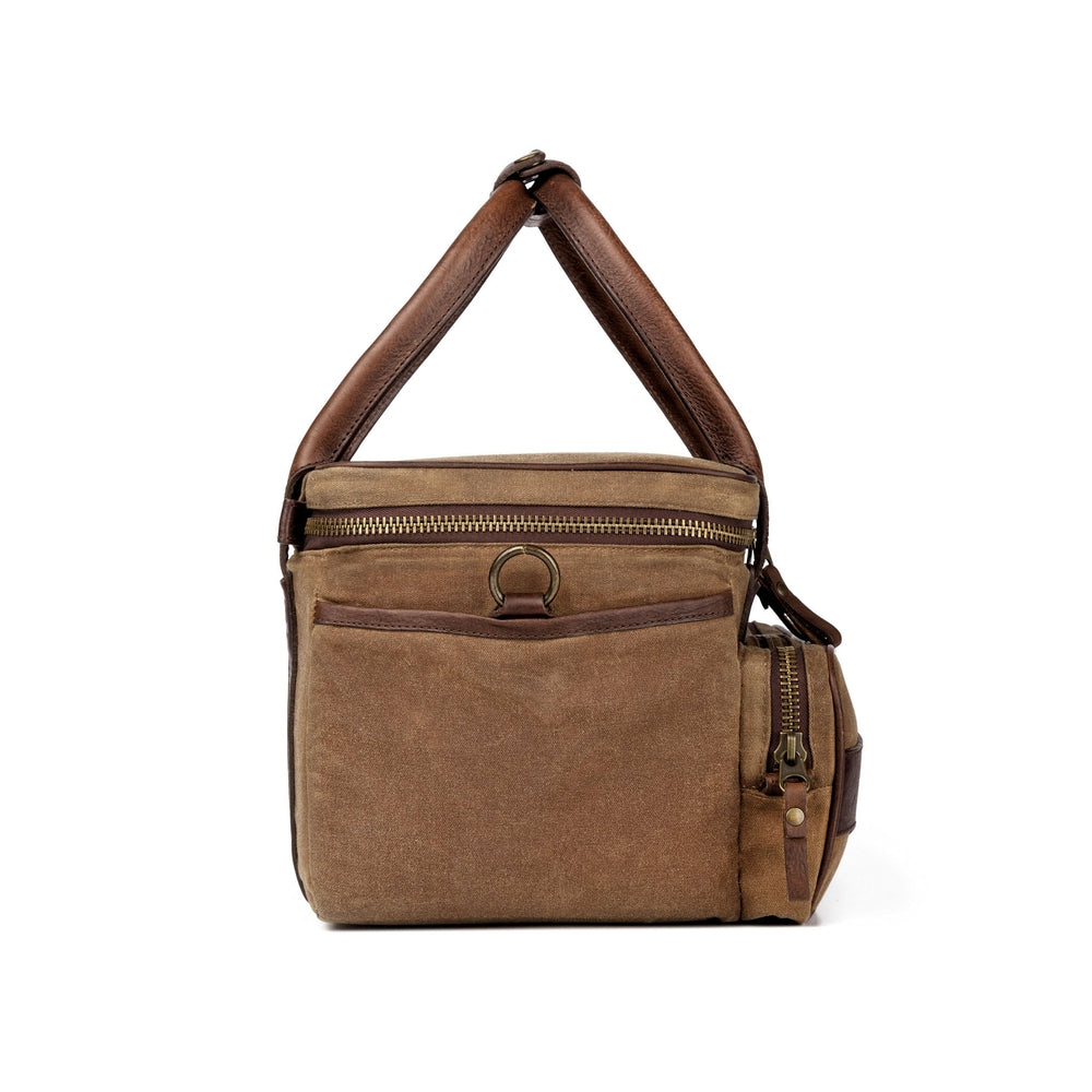 White Wing Waxed Canvas Scout Cooler Mission Mercantile Leather Goods
