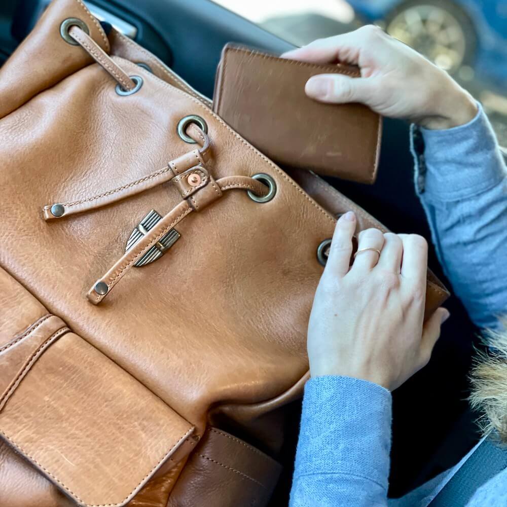 Ellington Leather Backpack Mission Mercantile Leather Goods