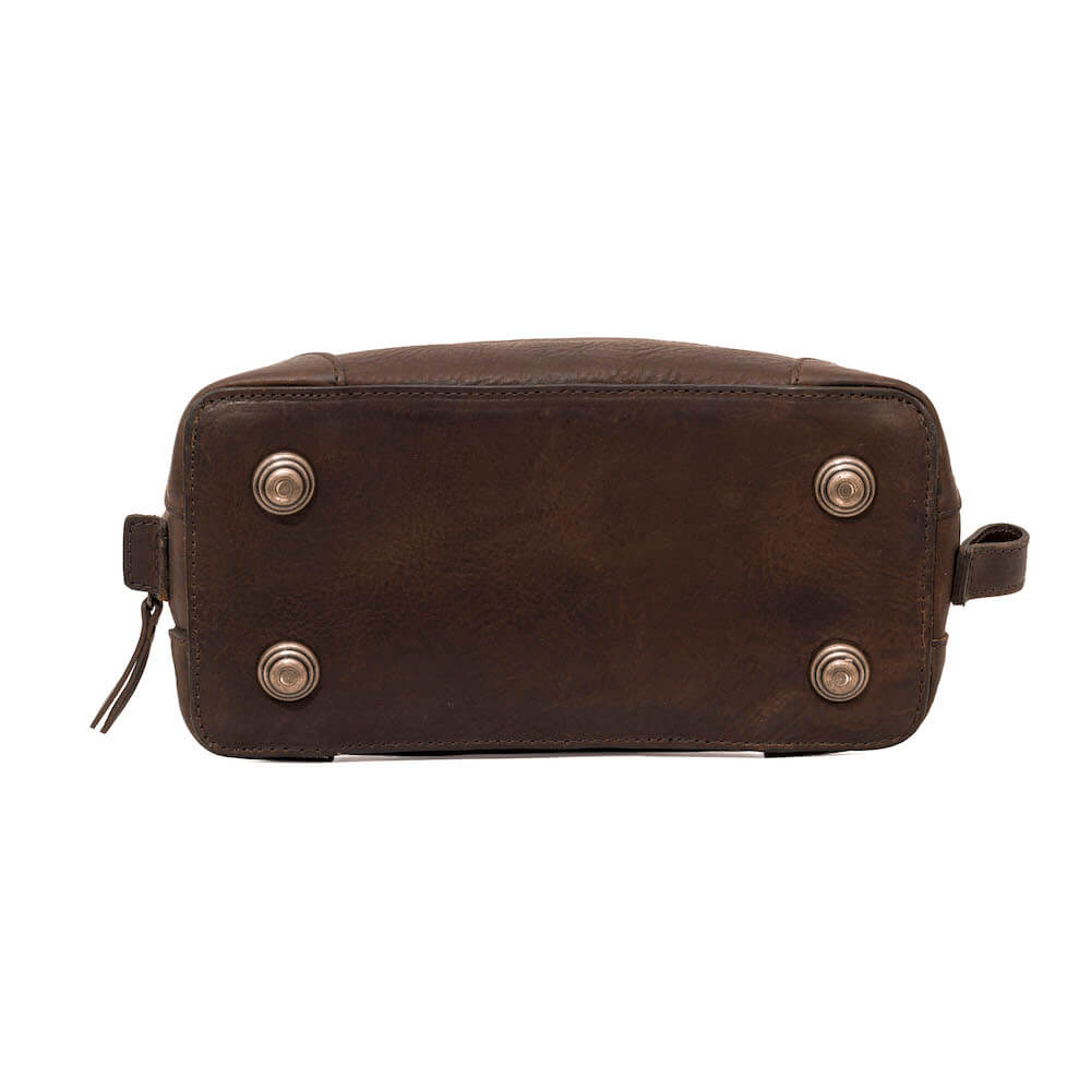 Heritage Leather Stateroom Toiletry Wash Bag Mission Mercantile Leather Goods
