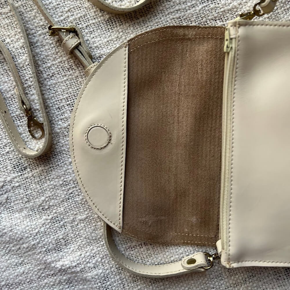 Nisolo Cleo Leather Convertible Crossbody Clutch Mission Mercantile Leather Goods