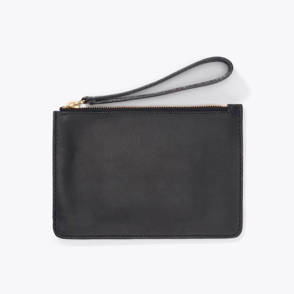 Nisolo Leather Go-To Wristlet Clutch Mission Mercantile Leather Goods