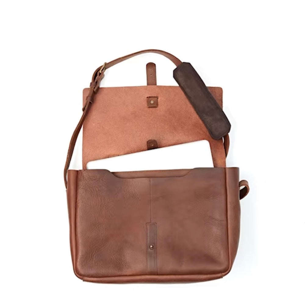 Nisolo Loreto Leather Messenger Bag Mission Mercantile Leather Goods