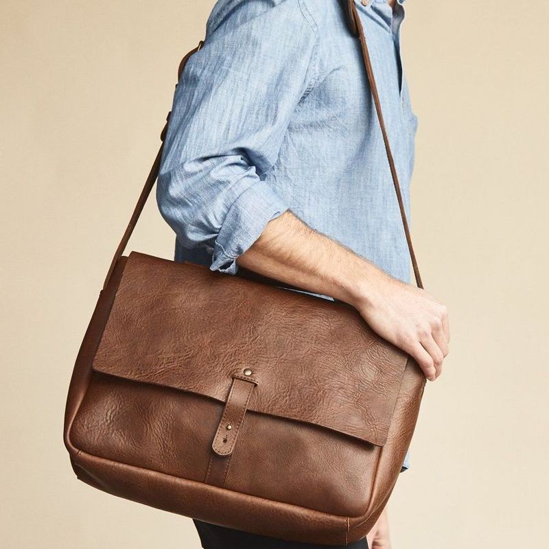 Nisolo Loreto Leather Messenger Bag Mission Mercantile Leather Goods