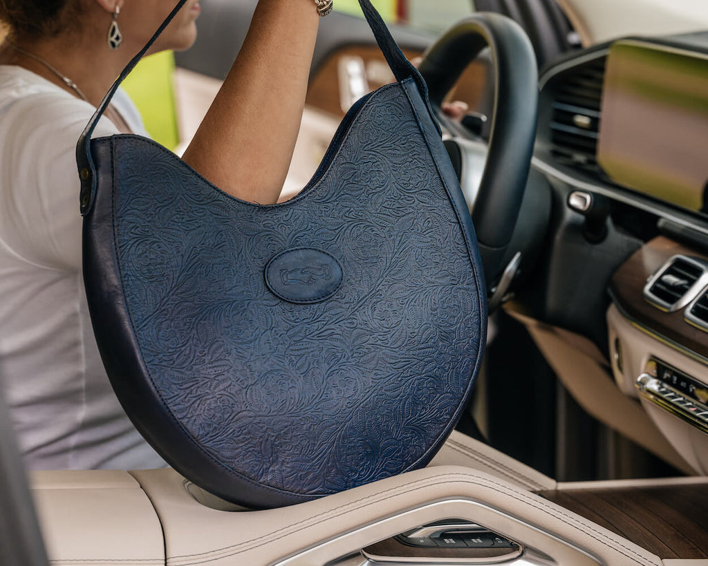 Tooled Leather Hobo Bag Mission Mercantile Leather Goods