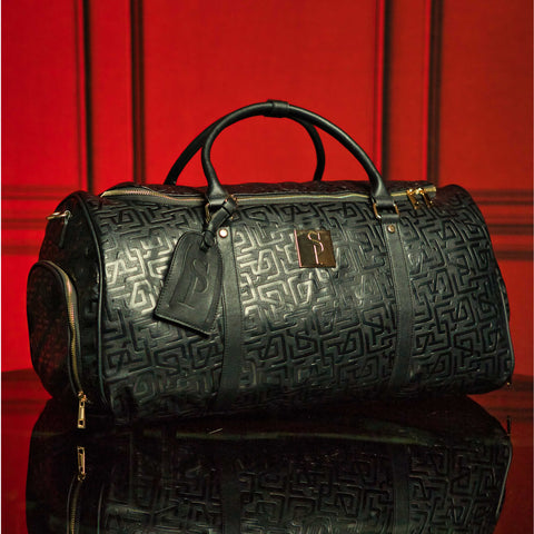 Black Monogram Leather Duffle Bag (150 Made) Sole Premise
