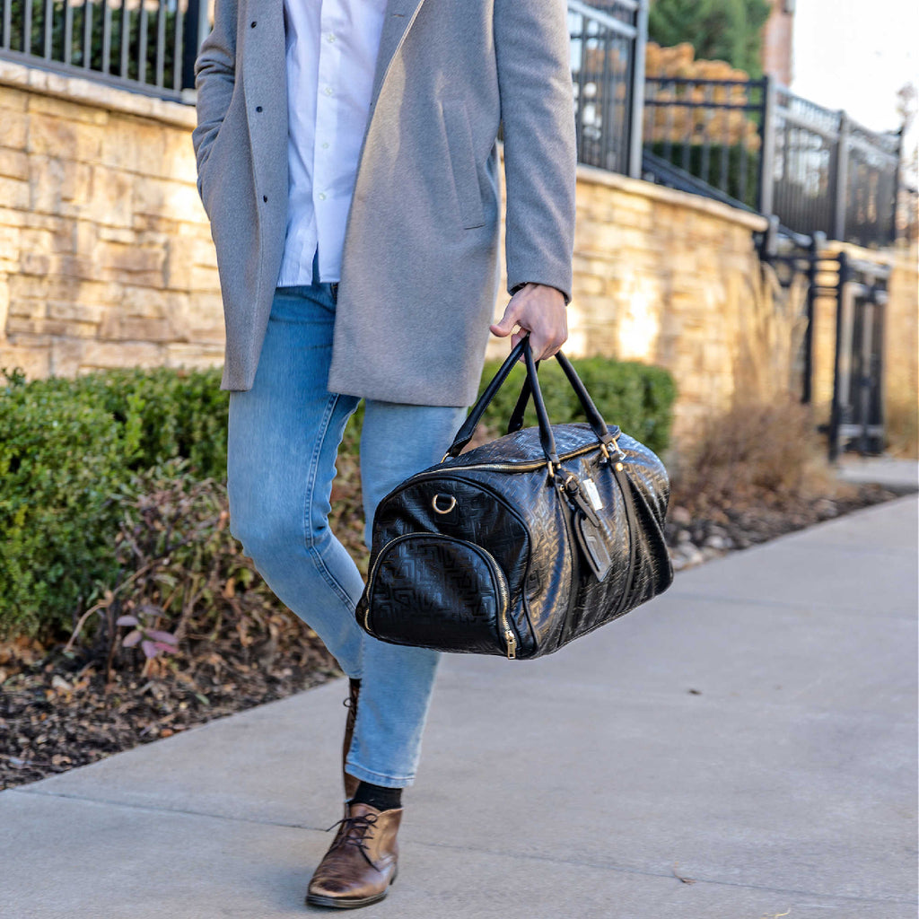 Black Monogram Leather Duffle Bag (150 Made) Sole Premise
