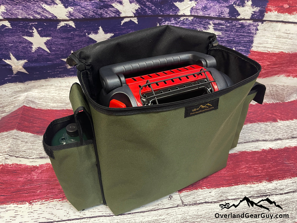 Mr Buddy Heater Bag II w/bottle pouches Overland Gear Guy