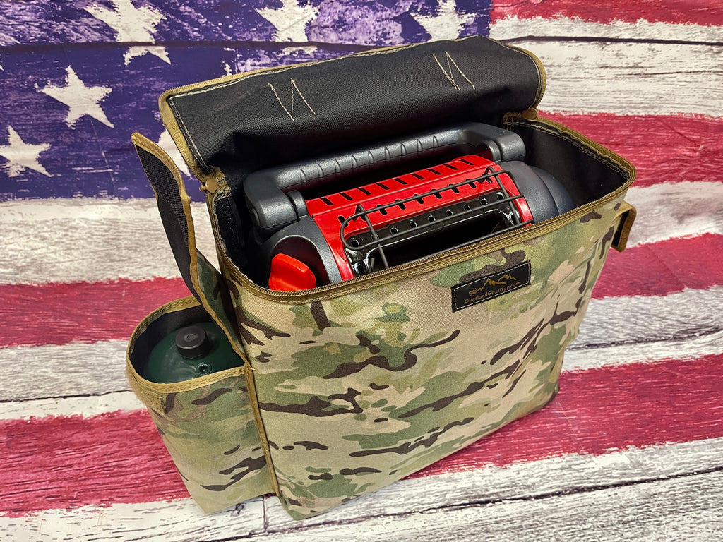 Mr Buddy Heater Bag II w/bottle pouches Overland Gear Guy