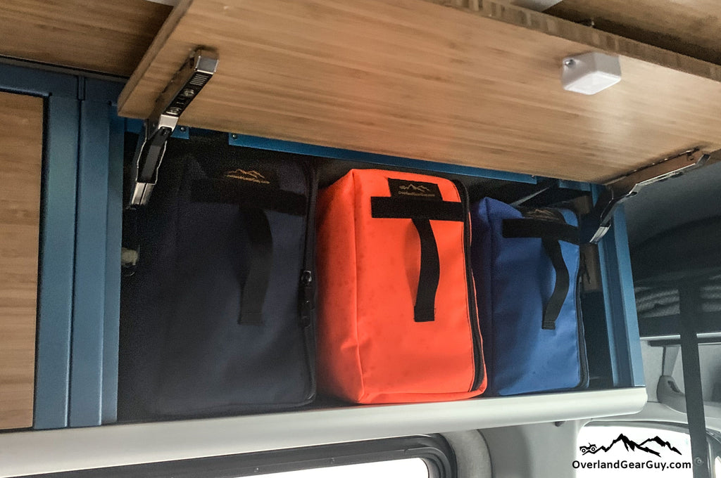 Van Overhead Storage Locker Divider Bags Overland Gear Guy