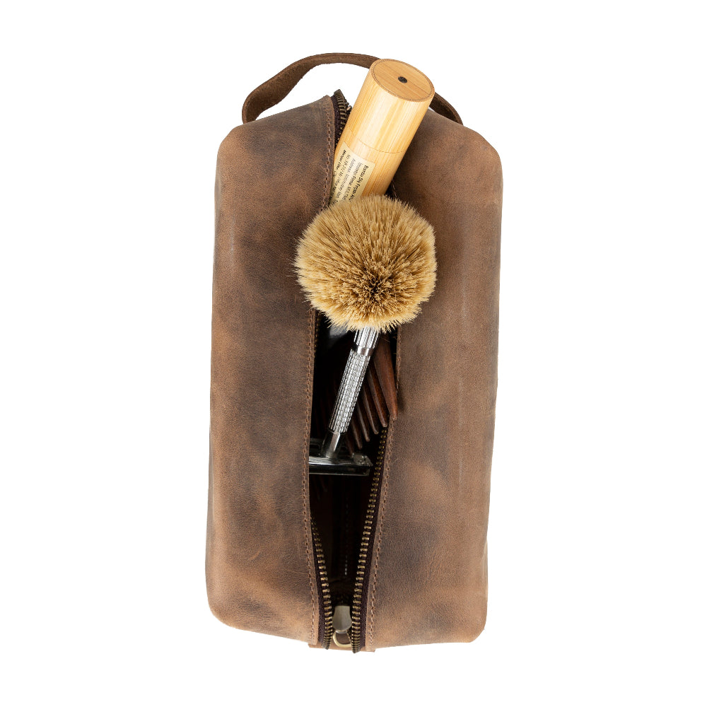 Eve Leather Dopp Kit, X Large Mizuri Leather