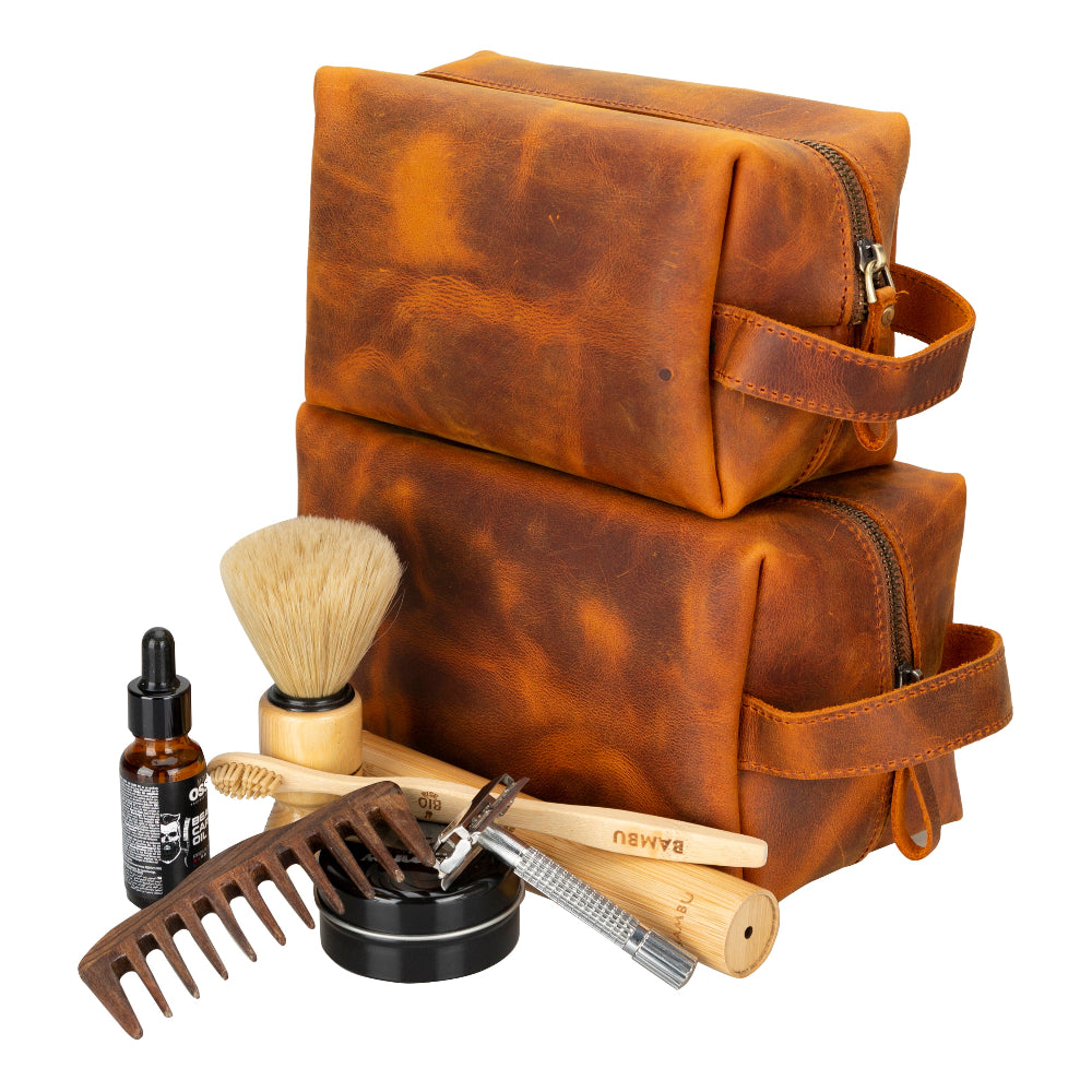 Eve Leather Dopp Kit, Large - LuggageDesigners
