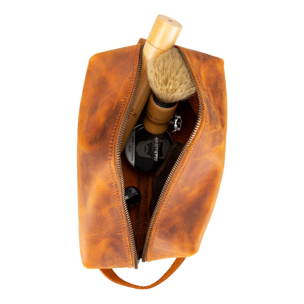 Eve Leather Dopp Kit, Large - LuggageDesigners