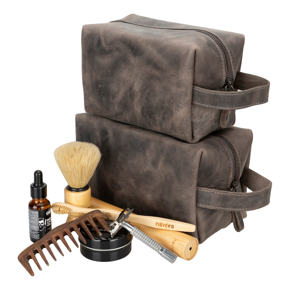 Eve Leather Dopp Kit, Large - LuggageDesigners
