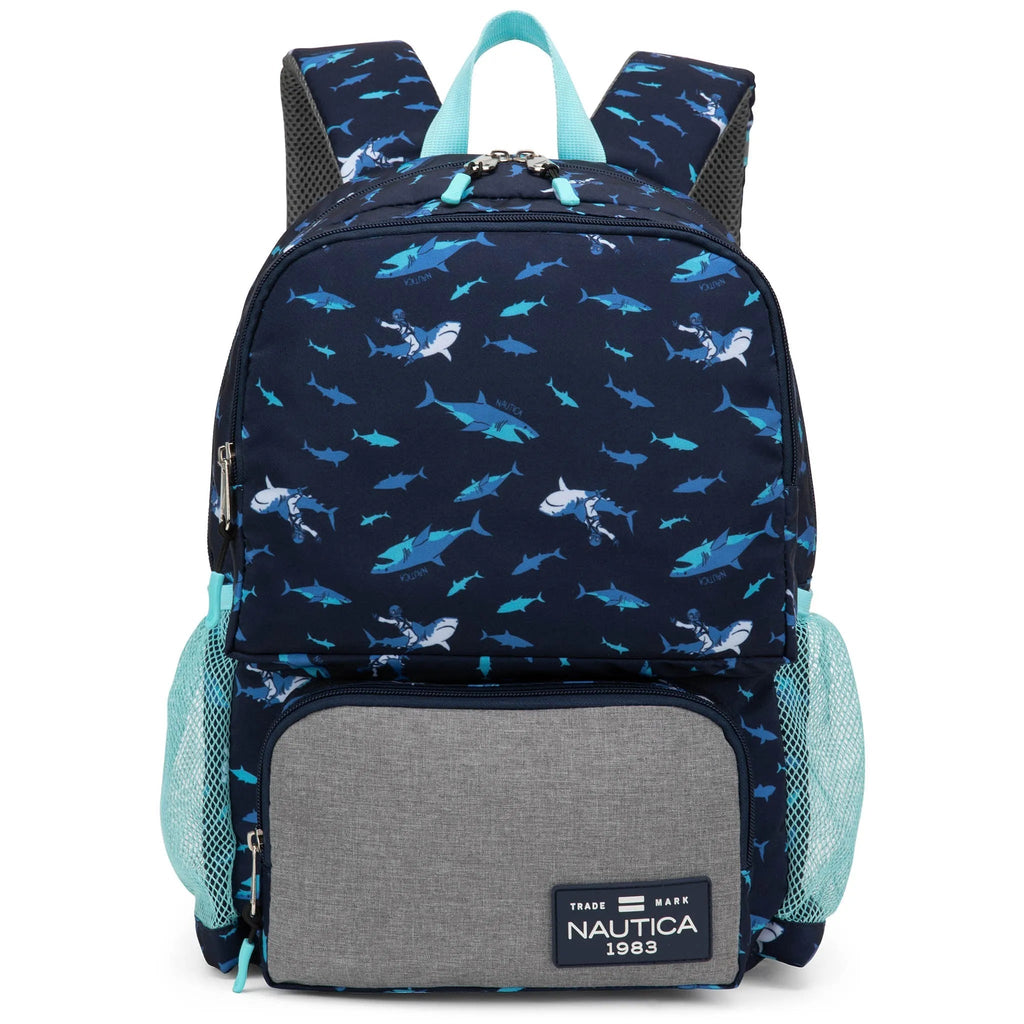 Kids Backpack for School | Shark Riders | 16" Tall Travellty