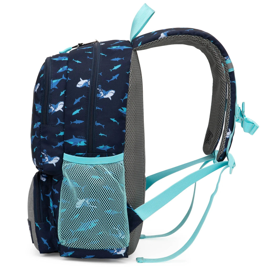 Kids Backpack for School | Shark Riders | 16" Tall Travellty