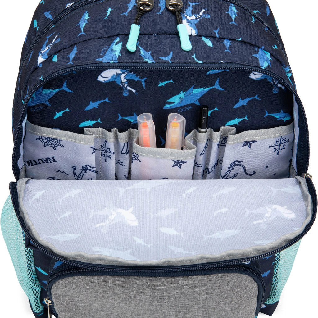 Kids Backpack for School | Shark Riders | 16" Tall Travellty