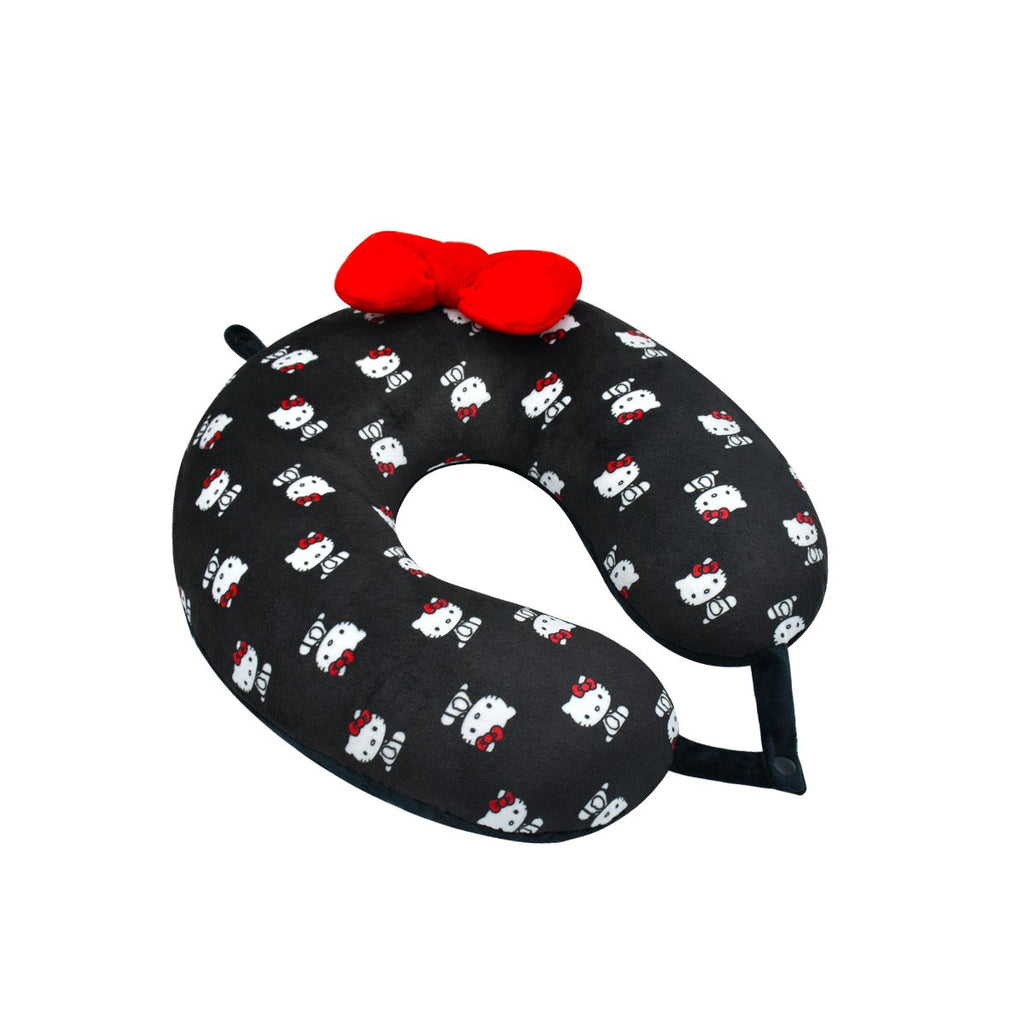 Hello Kitty Travel Neck Pillow Black & Red Ful Luggage