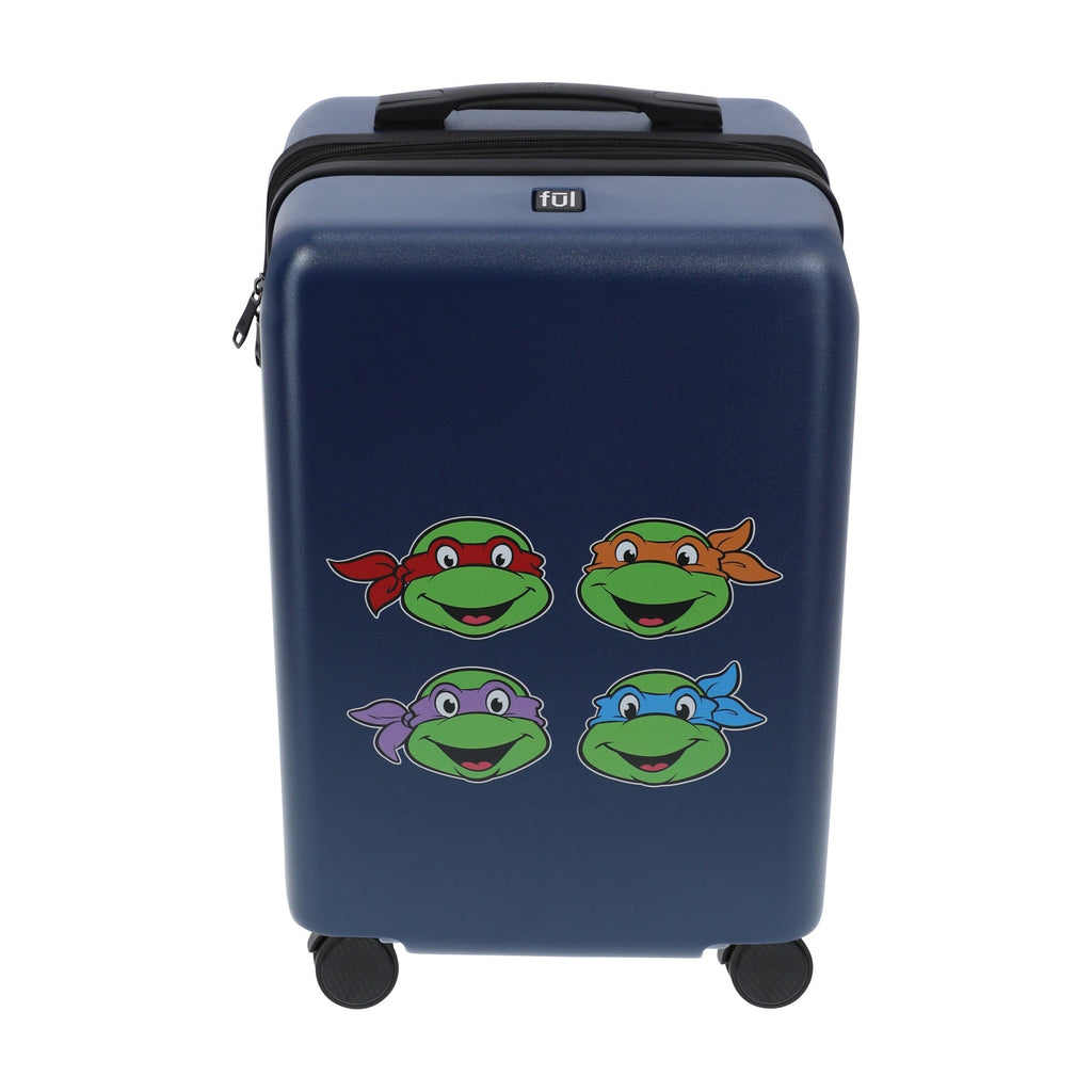 Paramount TMNT 22.5" Navy Carry-On Suitcase Luggage Ful Luggage
