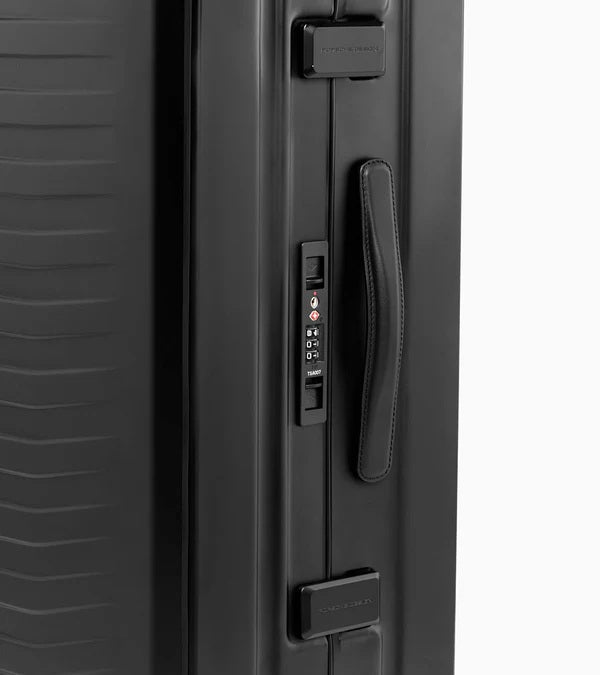 Bric's Porsche Designed 30" Large Spinner Checked Aluminum Suitcase Brics