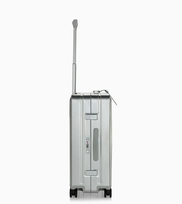 Bric's Porsche Designed 26" Medium Spinner Checked Aluminum Suitcase Brics