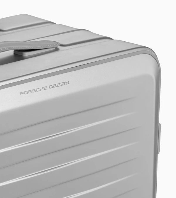 Bric's Porsche Designed 30" Large Spinner Checked Aluminum Suitcase Brics