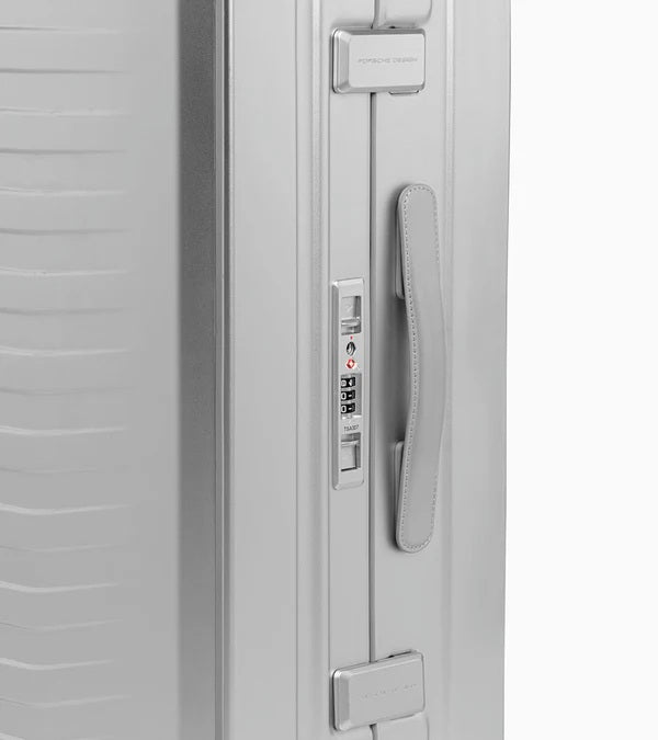 Bric's Porsche Designed 26" Medium Spinner Checked Aluminum Suitcase Brics