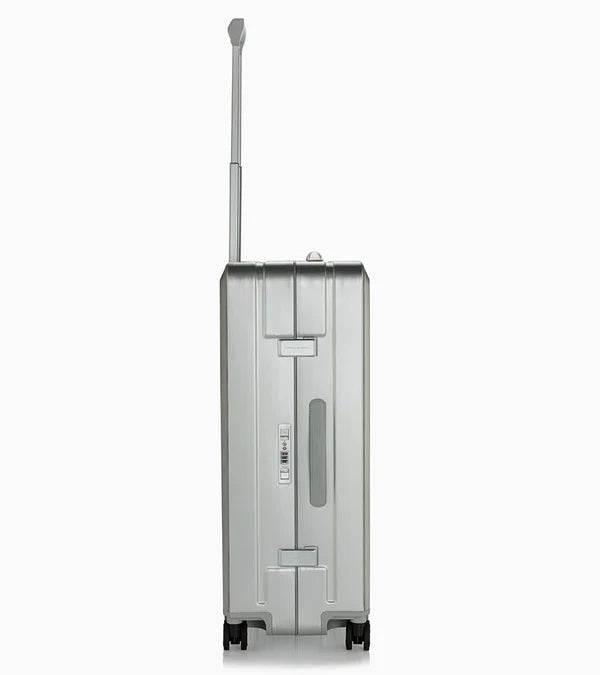 Bric's Porsche Designed 30" Large Spinner Checked Aluminum Suitcase Brics