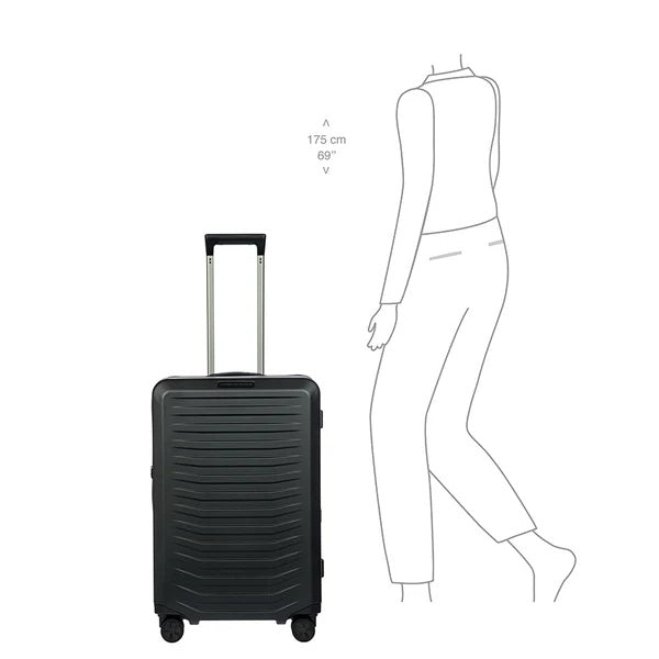 Bric's Porsche Roadster 27" Medium Spinner Checked Bag Brics