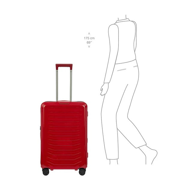 Bric's Porsche Roadster 27" Medium Spinner Checked Bag Brics