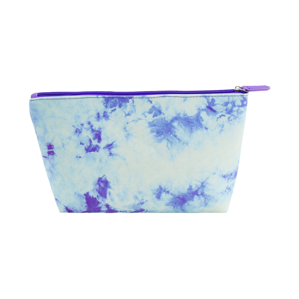 Disney Stitch Tie Dye Purple Wedge Cosmetic Bag Ful Luggage