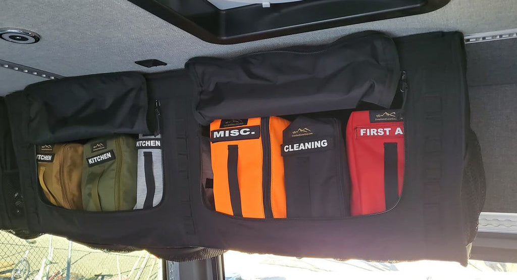 Van Overhead Storage Locker Divider Bags Overland Gear Guy