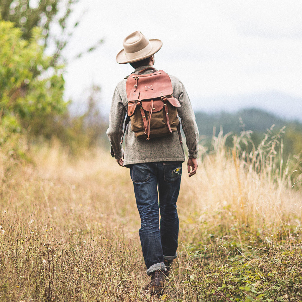 Lennon Canvas & Leather Backpack Will Leather Goods