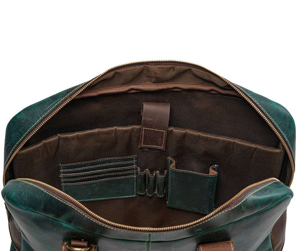 MaheTri Jefferson Briefcase Classy Leather Bags