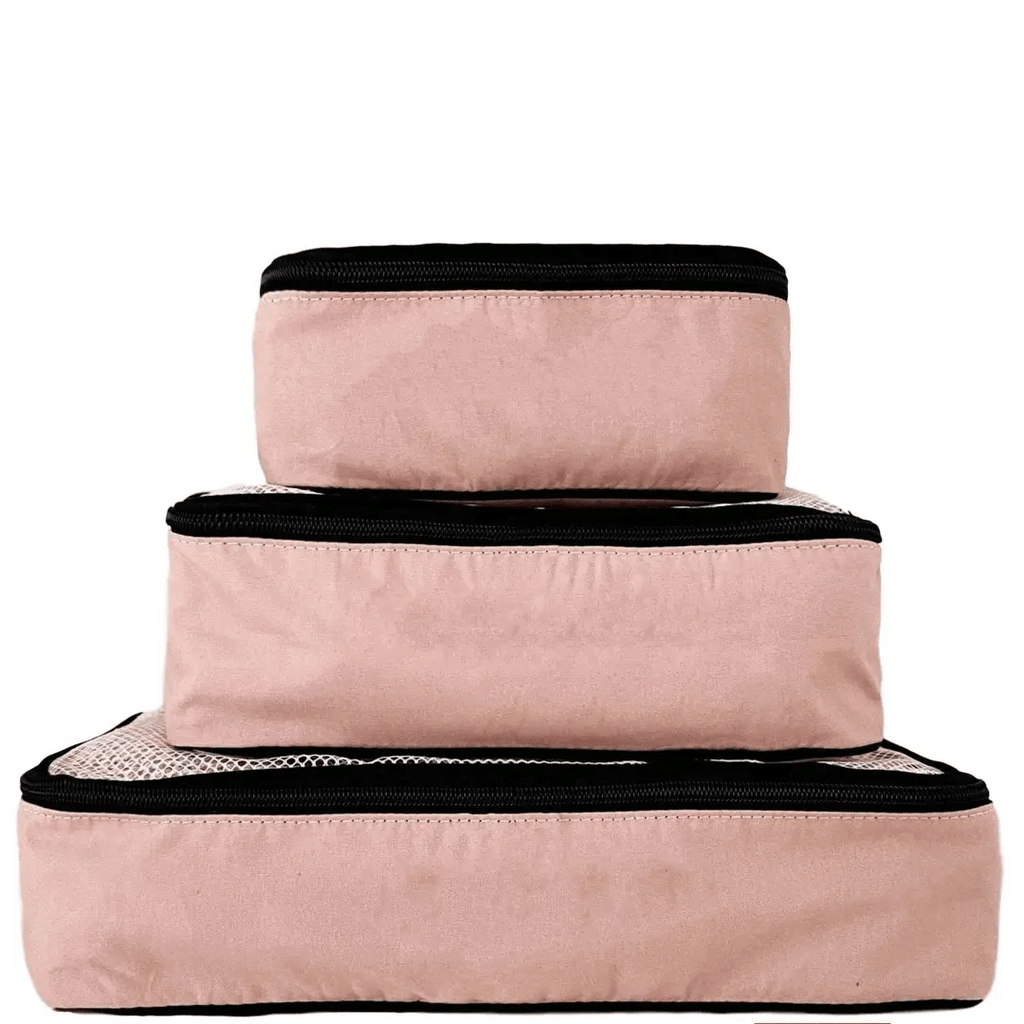 Personalized Packing Cubes, 3-pack Pink/Blush Bag-all