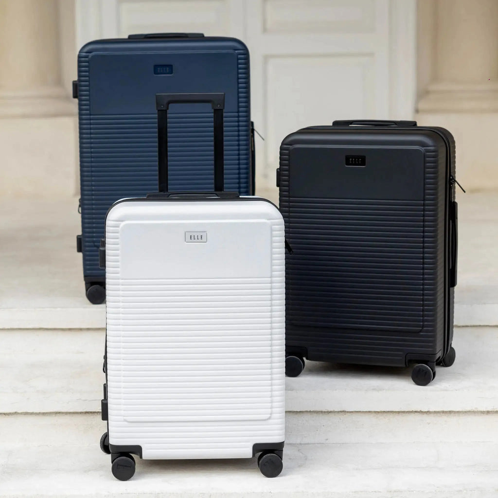 Passage 3 Piece Expandable Retro Luggage Set Travellty