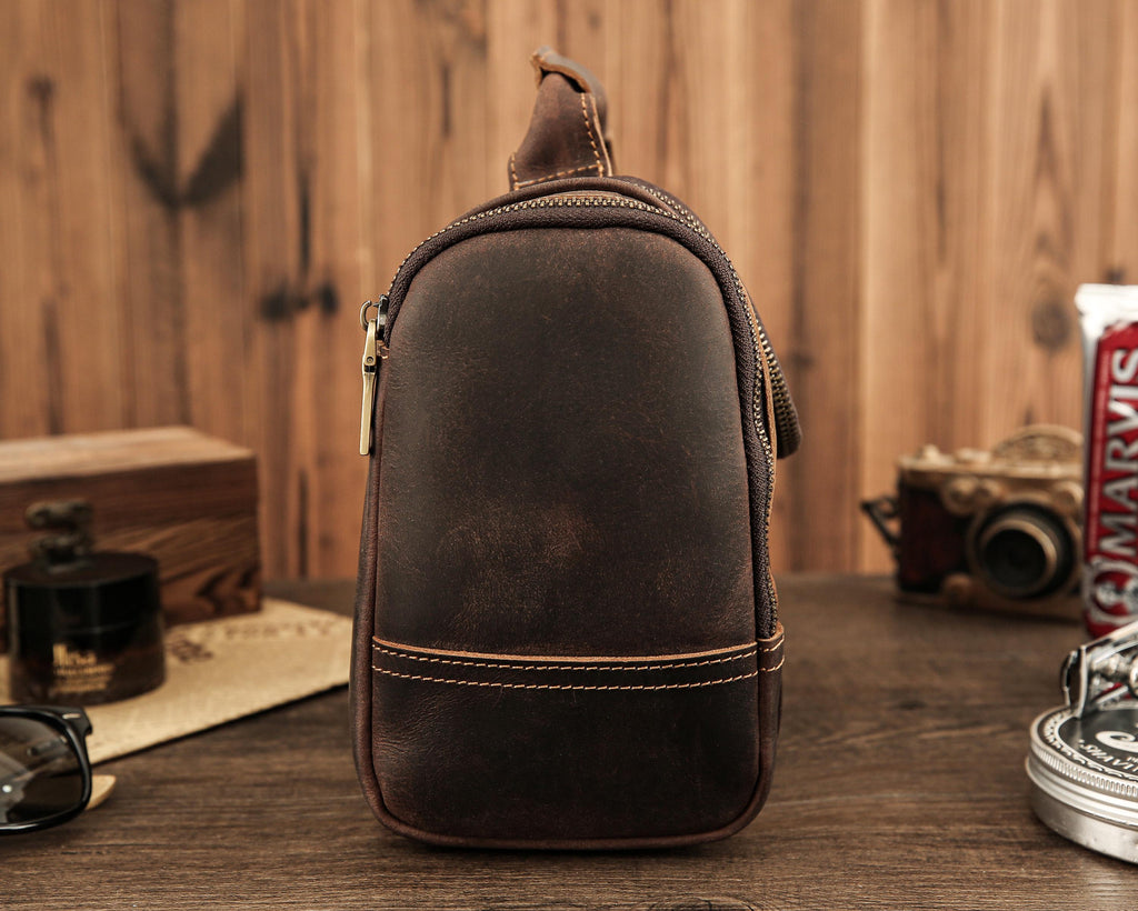 Personalized Leather Dopp Kit, Laser Engraved Men’s Toiletry Bag, Full Grain Leather Toiletry Bag, Gift for Him, Groomsmen RockCow Leather Studio