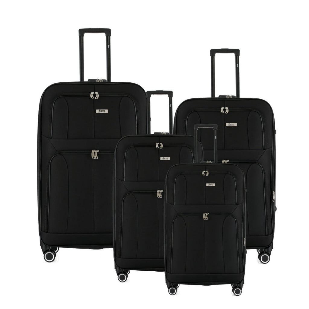 Grace Soft side Lightweight Expandable with 360° Dual Spinning Wheels and Combo Lock – Includes 32", 28", 24", 20" 4-Piece Luggage Set - LuggageDesigners