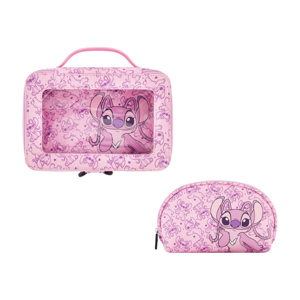 Disney Lilo & Stitch Angel 2-Piece Travel Cosmetic Case Set Ful Luggage