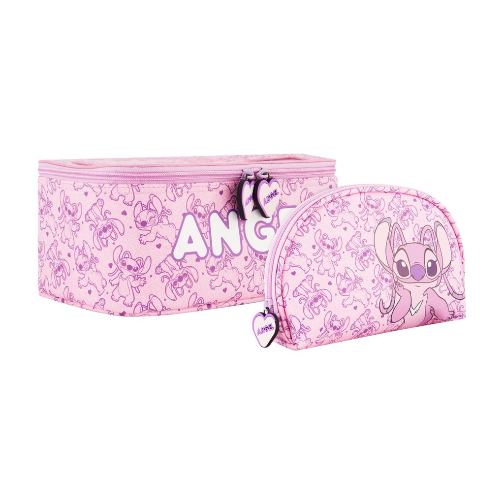 Disney Lilo & Stitch Angel 2-Piece Travel Cosmetic Case Set Ful Luggage