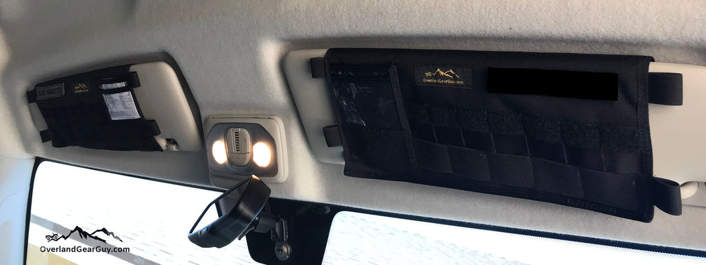 ProMaster Van Sun Visor Organizer (without mirror) Overland Gear Guy